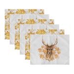 - Servis6li-Set479-Gorsel3 - Realhomes 6'lı Kurumuş Sonbahar Yaprakları & Geyik Tasarımlı Amerikan Servis Seti Realhomes