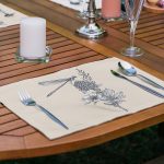 - Servis6li-Set482-Gorsel2 - Realhomes  6'lı Krem Zemin Karakalem Çiçek Tasarımlı Amerikan Servis Seti Realhomes