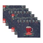 - Servis6li-Set487-Gorsel3 - Realhomes  6'lı Lacivert Renkli Happy New Year Temalı Amerikan Servis Seti Realhomes