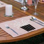 6'lı Gri & Pembe Zeminli Saksılı Kaktüs Tasarımlı Amerikan Servis Seti Realhomes