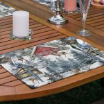 6'lı Bağ Evi Özel Tasarım Kış Temalı Amerikan Servis Seti Realhomes