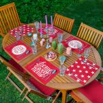 6'lı Özel Tasarım Home Sweet Home Kırmızı Temalı Amerikan Servis Seti Realhomes