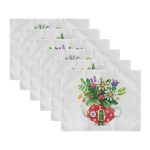 - Servis6li-Set491-Gorsel3 - Realhomes 6'lı Rengarenk Sevimli Saksılar İçinde Çiçek Tasarımlı Amerikan Servis Seti Realhomes