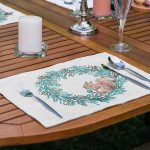 6'lı Özel Tasarım Kış Temalı Amerikan Servis Seti Realhomes