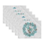 6'lı Özel Tasarım Kış Temalı Amerikan Servis Seti Realhomes