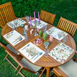 6'lı Çiçek Desenli Özel Tasarım Amerikan Servis Seti Realhomes