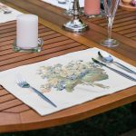 6'lı Çiçek Desenli Özel Tasarım Amerikan Servis Seti Realhomes