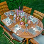 - Servis6li-Set495-Gorsel1 - Realhomes 6'lı Tropik Yaprak Özel Tasarımlı Amerikan Servis Seti Realhomes