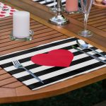 6'lı Kırmızı Love Temalı Özel Tasarım Amerikan Servis Seti Realhomes