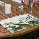 - Servis6li-Set502-Gorsel2 - Realhomes 6'lı Beyaz Zemin Yeşil Tropik Yaprak Motifli Amerikan Servis Seti Realhomes