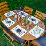 - Servis6li-Set504-Gorsel1 - Realhomes 6'lı Özel Tasarım Beyaz Lacivert Gül Motifli Amerikan Servis Seti Realhomes