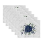 - Servis6li-Set504-Gorsel3 - Realhomes 6'lı Özel Tasarım Beyaz Lacivert Gül Motifli Amerikan Servis Seti Realhomes