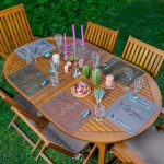 - Servis6li-Set508-Gorsel1 - Realhomes 6'lı Rengarenk Zemin Onedraw Çiçek Çizimli Amerikan Servis Seti Realhomes