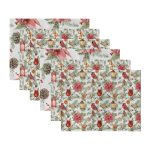 - Servis6li-Set509-Gorsel3 - Realhomes 6'lı Gül & Kozalak Özel Tasarımlı Amerikan Servis Seti Realhomes