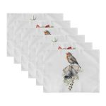 6'lı Özel Tasarım Yılbaşı Temalı Amerikan Servis Seti Realhomes