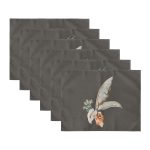 - Servis6li-Set521-Gorsel3 - Realhomes 6'lı Füme Zemin Tüy & Yaprak Tasarımlı Amerikan Servis Seti Realhomes