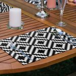 - Servis6li-Set53-Gorsel2 - Realhomes 6'lı Siyah Beyaz Zebra Desen Tasarımlı Amerikan Servis Seti Realhomes