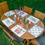 6'lı Çam Ağaçlı Araba Desenli Amerikan Servis Seti Realhomes