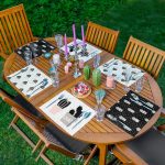 - Servis6li-Set532-Gorsel1 - Realhomes 6'lı Siyah Beyaz Zemin Kaktüs Çizimli Amerikan Servis Seti Realhomes