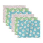 - Servis6li-Set547-Gorsel3 - Realhomes 6'lı Renkli Zemin Papatya Tasarımlı Amerikan Servis Seti Realhomes