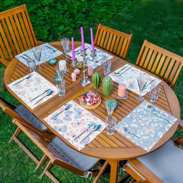 - Servis6li-Set553-Gorsel1 - Realhomes  6'lı Etnik Afrika Kadın Tasarımlı Amerikan Servis Seti Realhomes