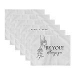 6'lı Keep Life Simple Özel Tasarımlı Amerikan Servis Seti Realhomes