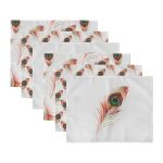 - Servis6li-Set57-Gorsel3 - Realhomes 6'lı Renkli Nazar Boncuklu Tüy Tasarımlı Amerikan Servis Seti Realhomes