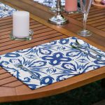 6'lı Mavi Mandala Özel Tasarımlı Amerikan Servis Seti Realhomes