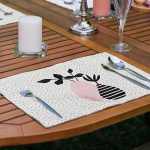 6'lı Kumlama Zemin Kaktüs Tasarımlı Amerikan Servis Seti Realhomes