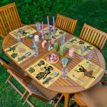 6'lı Etnik Afrika Kadın Motifli Amerikan Servis Seti Realhomes