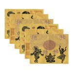 6'lı Etnik Afrika Kadın Motifli Amerikan Servis Seti Realhomes