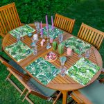 6'lı 3D Yaprak Tasarımlı Amerikan Servis Seti Realhomes