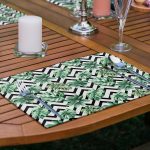 - Servis6li-Set71-Gorsel2 - Realhomes 6'lı Zigzag Üzerinde Tropik Yeşil Yaprak Tasarımlı Amerikan Servis Seti Realhomes