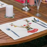 6'lı Geyik & Kırmızı Renkli Yılbaşı Temalı Amerikan Servis Seti Realhomes