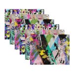 6'lı Renkli Karmaşık Tasarımlı Amerikan Servis Seti Realhomes