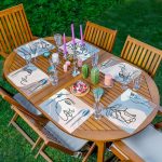 6'lı Pastel Renkli Onedraw Özel Tasarımlı Amerikan Servis Seti Realhomes