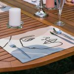 6'lı Pastel Renkli Onedraw Özel Tasarımlı Amerikan Servis Seti Realhomes