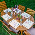 6'lı Onedraw Silüet & Gül Tasarımlı Amerikan Servis Seti Realhomes