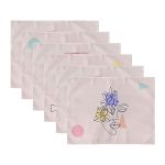 6'lı Onedraw Silüet & Gül Tasarımlı Amerikan Servis Seti Realhomes