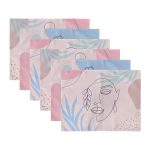 6'lı Onedraw Silüet Çizimli Özel Tasarım Amerikan Servis Seti Realhomes