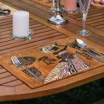 6'lı Etnik Afrikan Kadın Özel Tasarım Amerikan Servis Seti Realhomes