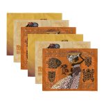 6'lı Etnik Afrikan Kadın Özel Tasarım Amerikan Servis Seti Realhomes