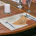 6'lı Kahve Soft Renkli Onedraw Özel Tasarım Amerikan Servis Seti Realhomes