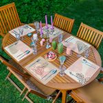 6'lı Krem Zeminli Onedraw Çizimli Özel Tasarım Amerikan Servis Seti Realhomes