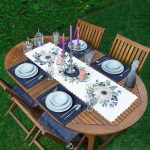 - ServisRunner-DuzRenkSet-10071-Pastel-Mavi-Gul-Desenli-Dijital-Baskili-1-Adet-Runner-4-Adet-Lacivert-Renkli-Amerikan-Servis - Realhomes ServisRunner-DuzRenkSet-10071 Realhomes