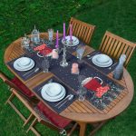 - ServisRunner-DuzRenkSet-10102-Lacivert-Zemin-Kirmizi-Bardak-Desenli-1-Adet-Runner-4-Adet-Koyu-Menekse-Renkli-Amerikan-Servis - Realhomes ServisRunner-DuzRenkSet-10102 Realhomes