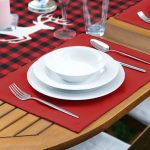 - ServisRunner-DuzRenkSet-10196-Ekose-Zemin-Geyik-Tasarimli-Dijital-Baskili-1-Adet-Runner-4-Adet-Kirmizi-Renkli-Amerikan-Servis-2 - Realhomes ServisRunner-DuzRenkSet-10196 Realhomes