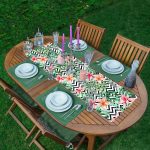 - ServisRunner-DuzRenkSet-2539-Zikzak-Zebra-Desenli-Dijital-Baskili-1-Adet-Runner-4-Adet-Yesil-Renkli-Amerikan-Servis - Realhomes ServisRunner-DuzRenkSet-2539 Realhomes