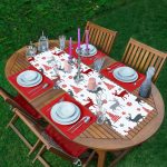 - ServisRunner-DuzRenkSet-3047-Beyaz-Zeminde-Yilbasi-Motifleri-Dijital-Baskili-1-Runner-4-Adet-Kirmizi-Renkli-Amerikan-Servis - Realhomes ServisRunner-DuzRenkSet-3047 Realhomes