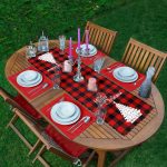 - ServisRunner-DuzRenkSet-3057-Siyah-Kirmizi-Ekose-Desenli-Yilbasi-Temali-1-Adet-Runner-4-Adet-Kirmizi-Renkli-Amerikan-Servis - Realhomes ServisRunner-DuzRenkSet-3057 Realhomes